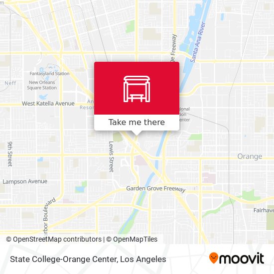 State College-Orange Center map