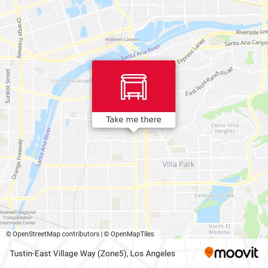 Mapa de Tustin-East Village Way (Zone5)