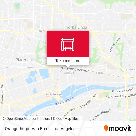 Orangethorpe-Van Buren map