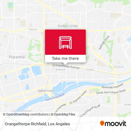 Orangethorpe-Richfield map