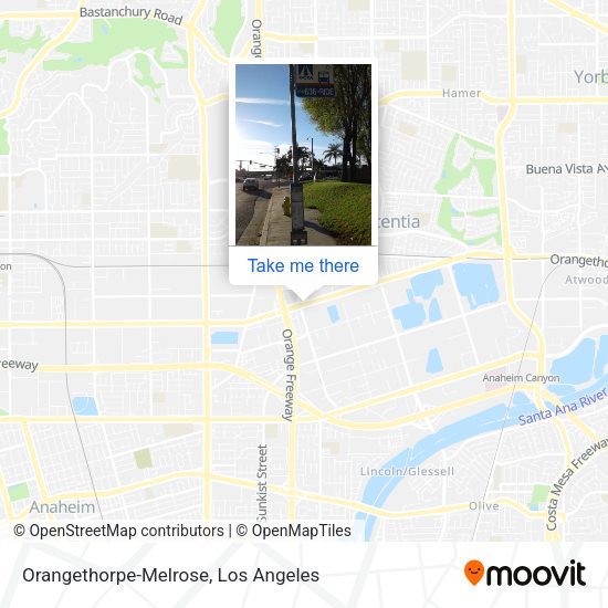 Orangethorpe-Melrose map