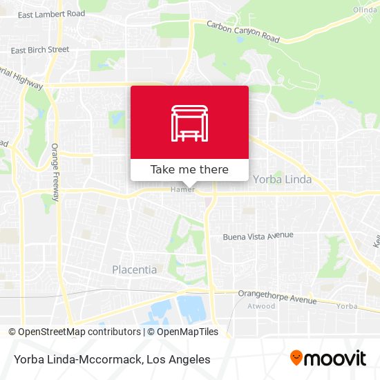 Mapa de Yorba Linda-Mccormack