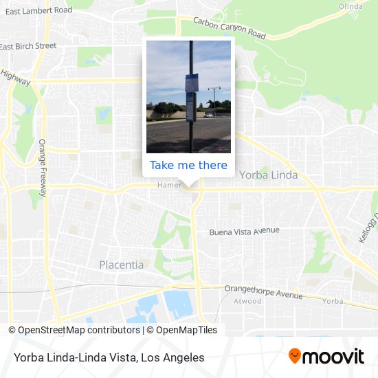 Yorba Linda-Linda Vista map