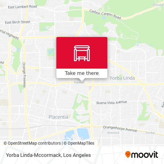 Yorba Linda-Mccormack map