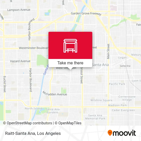Raitt-Santa Ana map