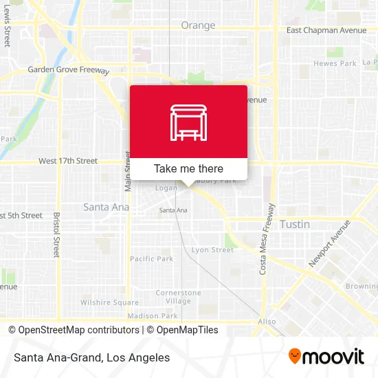 Santa Ana-Grand map