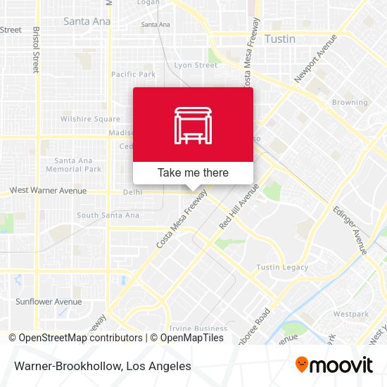 Warner-Brookhollow map