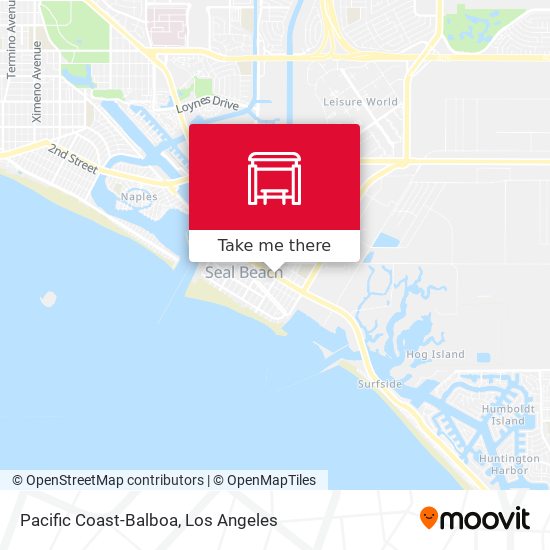 Pacific Coast-Balboa map
