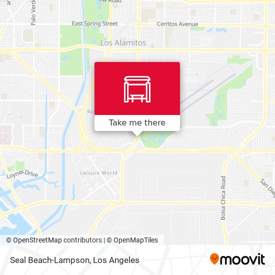 Seal Beach-Lampson map