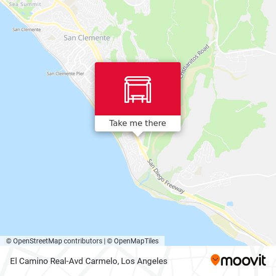 El Camino Real-Avd Carmelo map