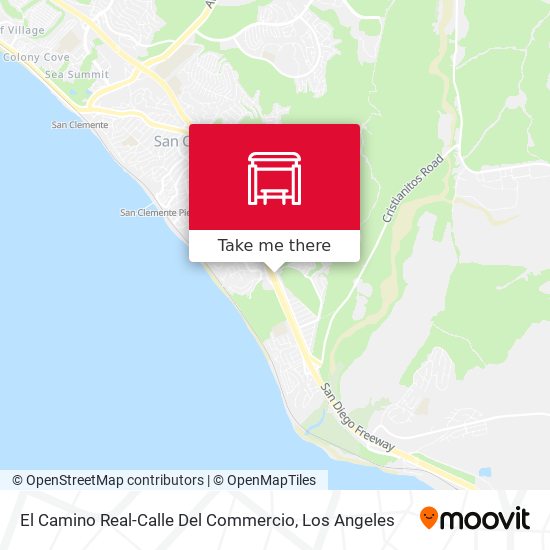 El Camino Real-Calle Del Commercio map