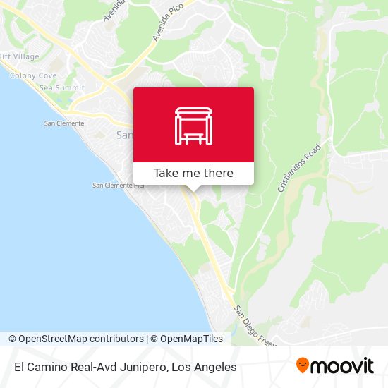 El Camino Real-Avd Junipero map
