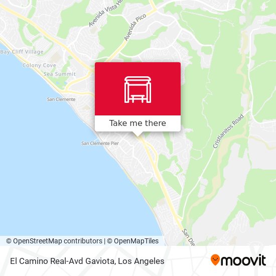 El Camino Real-Avd Gaviota map