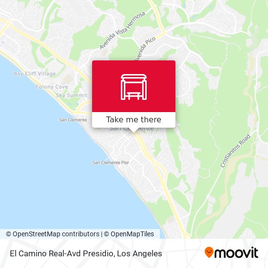 El Camino Real-Avd Presidio map