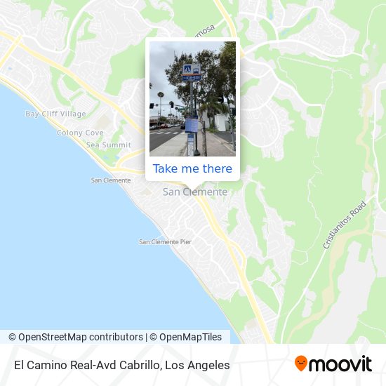 El Camino Real-Avd Cabrillo map