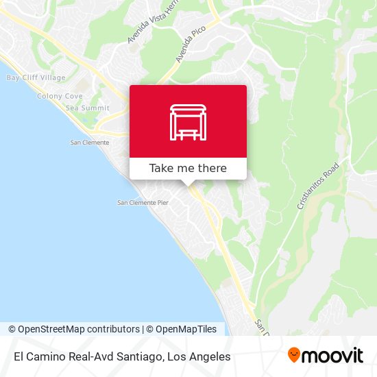 El Camino Real-Avd Santiago map