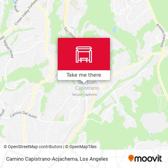 Camino Capistrano-Acjachema map