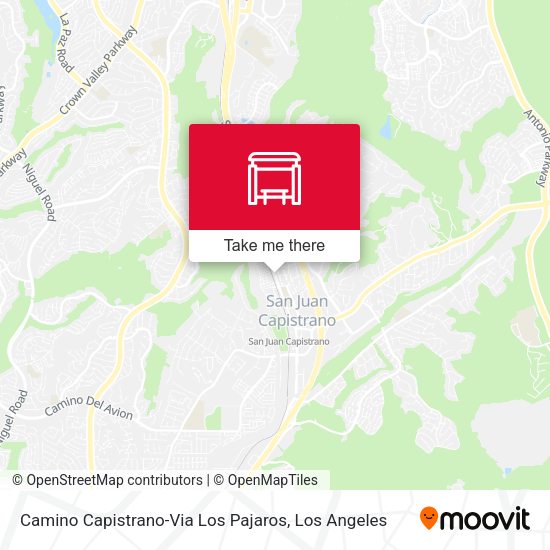 Camino Capistrano-Via Los Pajaros map