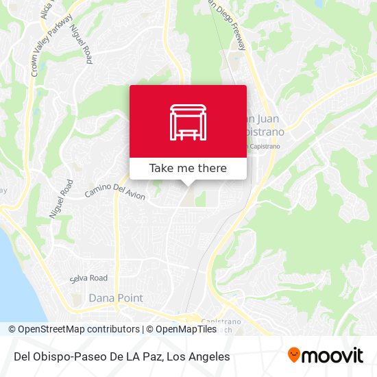 Del Obispo-Paseo De LA Paz map