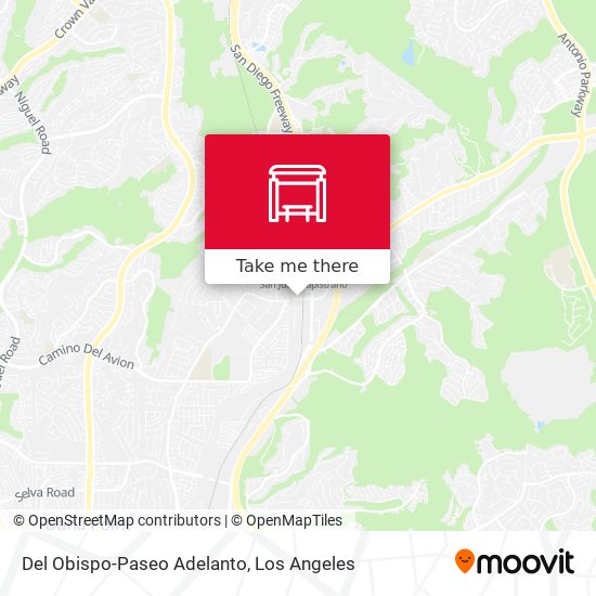 Del Obispo-Paseo Adelanto map