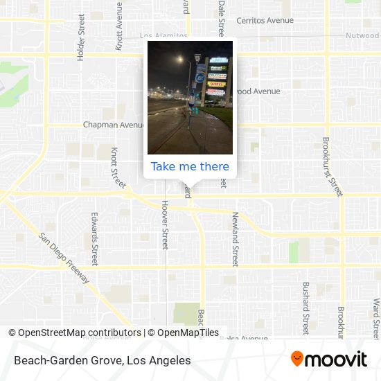 Beach-Garden Grove map