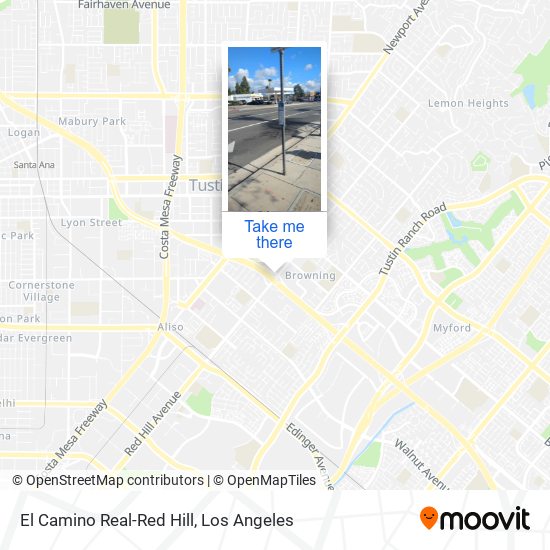 Mapa de El Camino Real-Red Hill