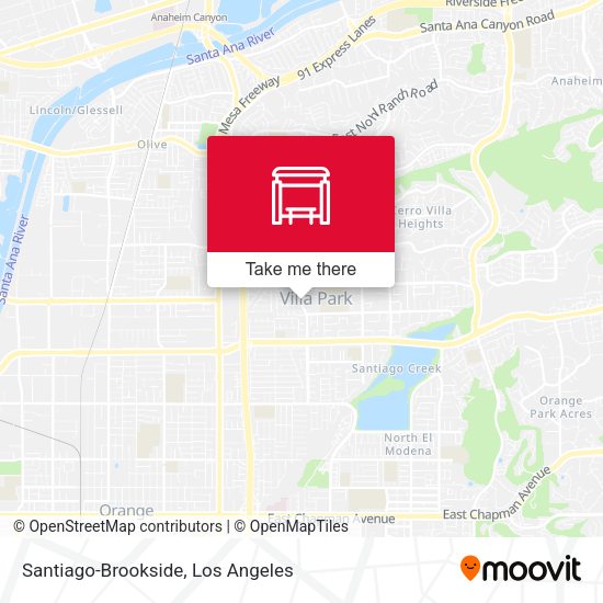 Santiago-Brookside map