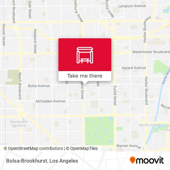 Mapa de Bolsa-Brookhurst