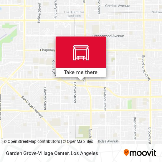 Garden Grove-Village Center map