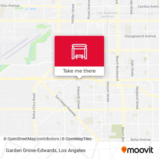 Garden Grove-Edwards map