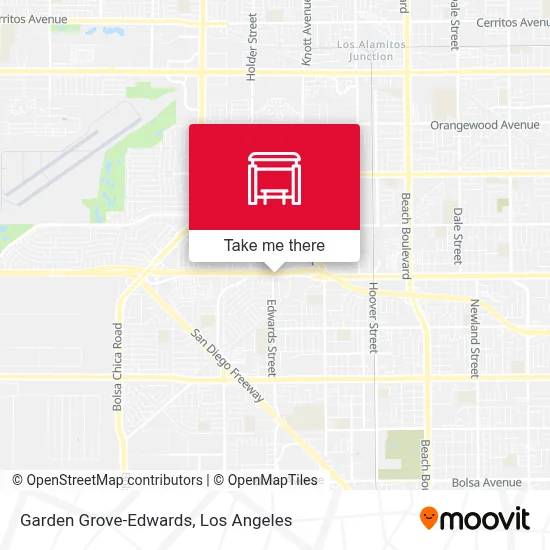Garden Grove-Edwards map