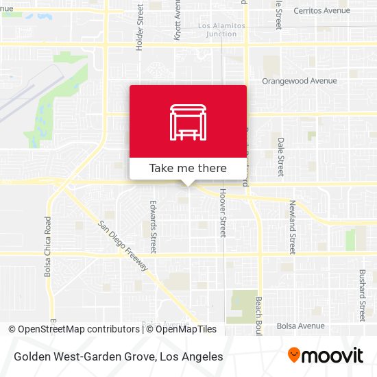 Mapa de Golden West-Garden Grove