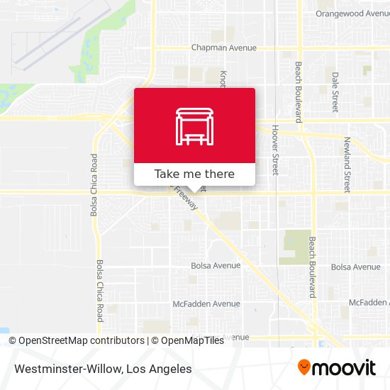 Westminster-Willow map