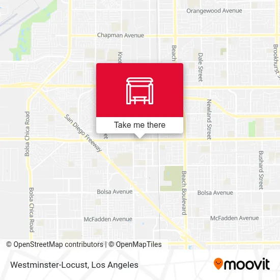 Westminster-Locust map