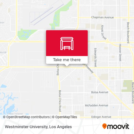 Westminster-University map