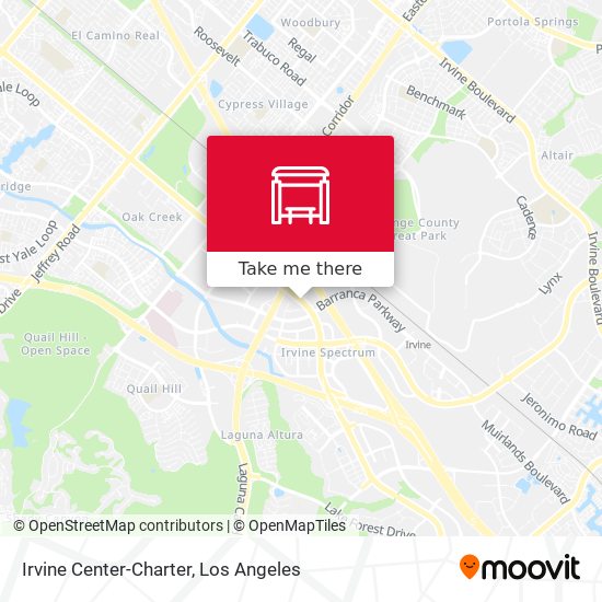 Mapa de Irvine Center-Charter