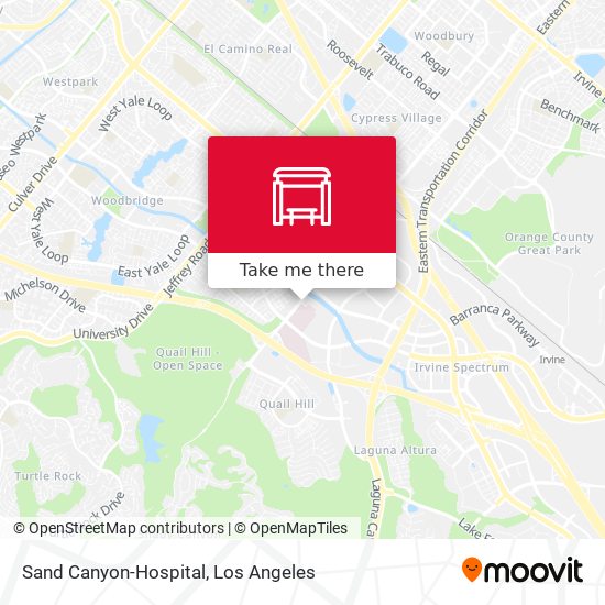 Mapa de Sand Canyon-Hospital