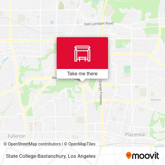 State College-Bastanchury map
