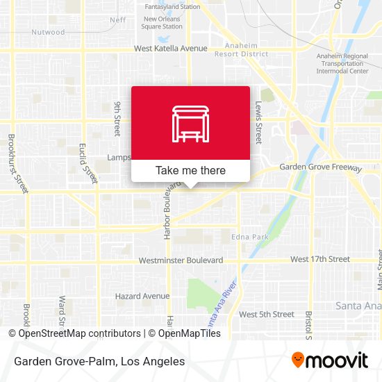 Mapa de Garden Grove-Palm