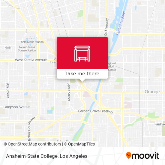 Mapa de Anaheim-State College