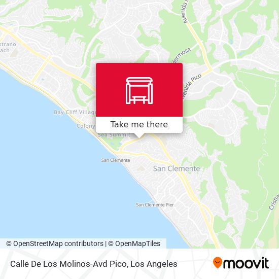 Mapa de Calle De Los Molinos-Avd Pico