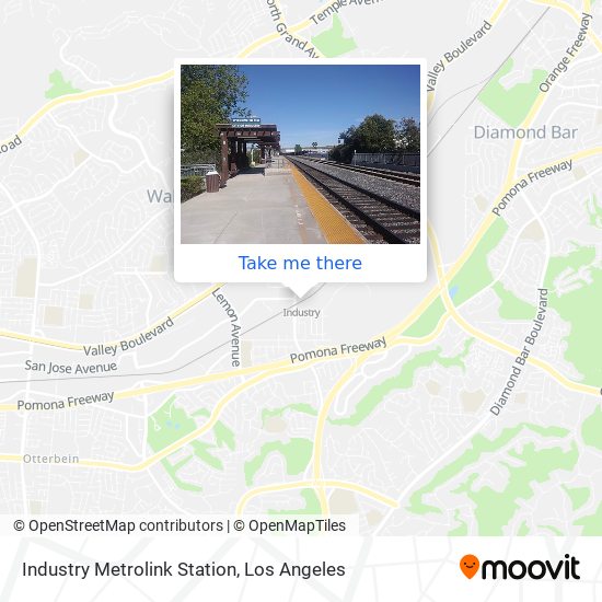 Mapa de Industry Metrolink Station