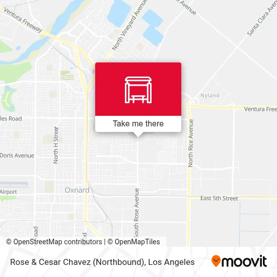 Rose & Cesar Chavez (Northbound) map
