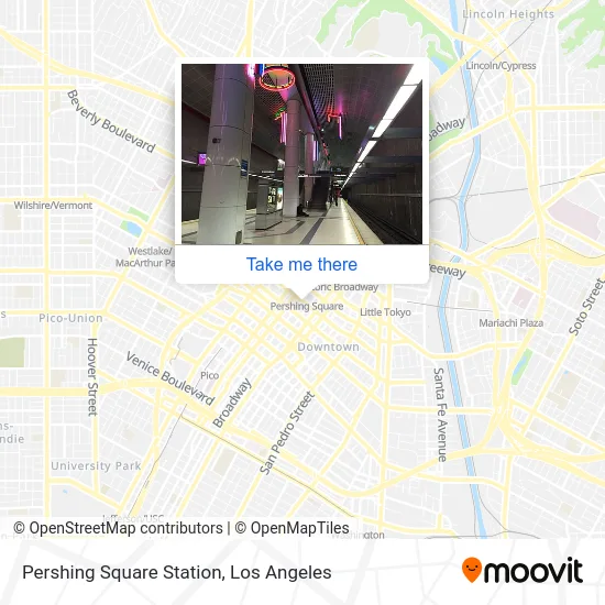 Pershing Square Station map