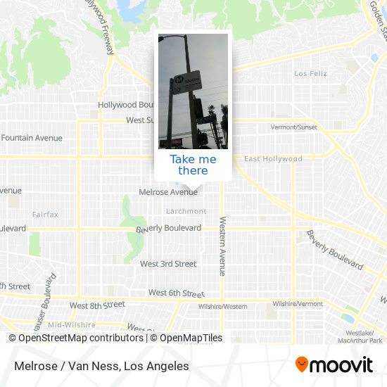 Mapa de Melrose / Van Ness