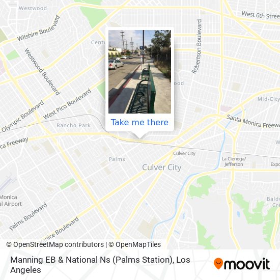 Manning EB & National Ns (Palms Station) map