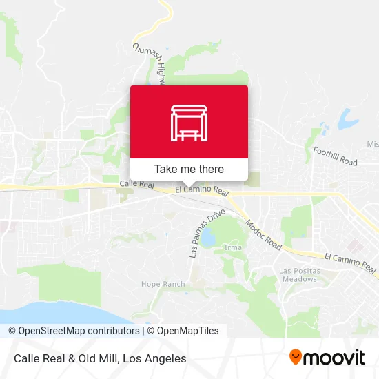Calle Real & Old Mill map