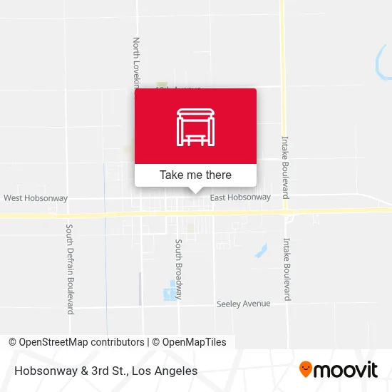 Hobsonway & 3rd St. map
