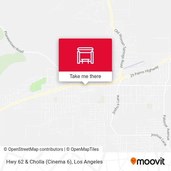 Hwy 62 & Cholla (Cinema 6) map