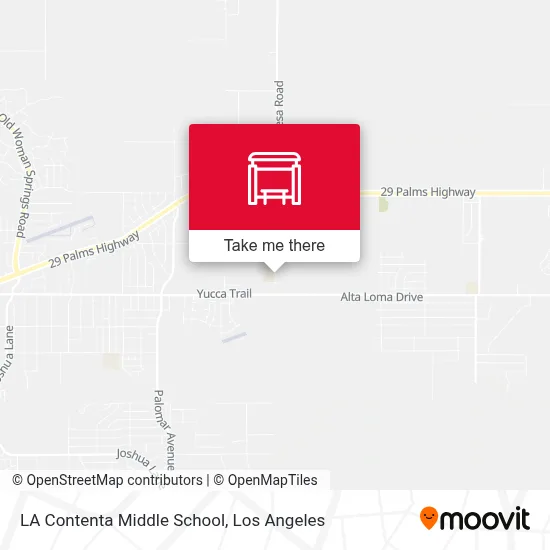 LA Contenta Middle School map